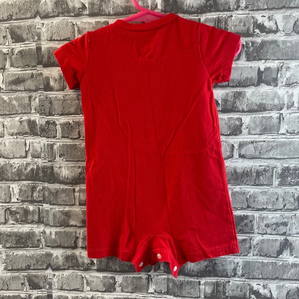 Nike Red Infant‎ Romper with Just Do It Print